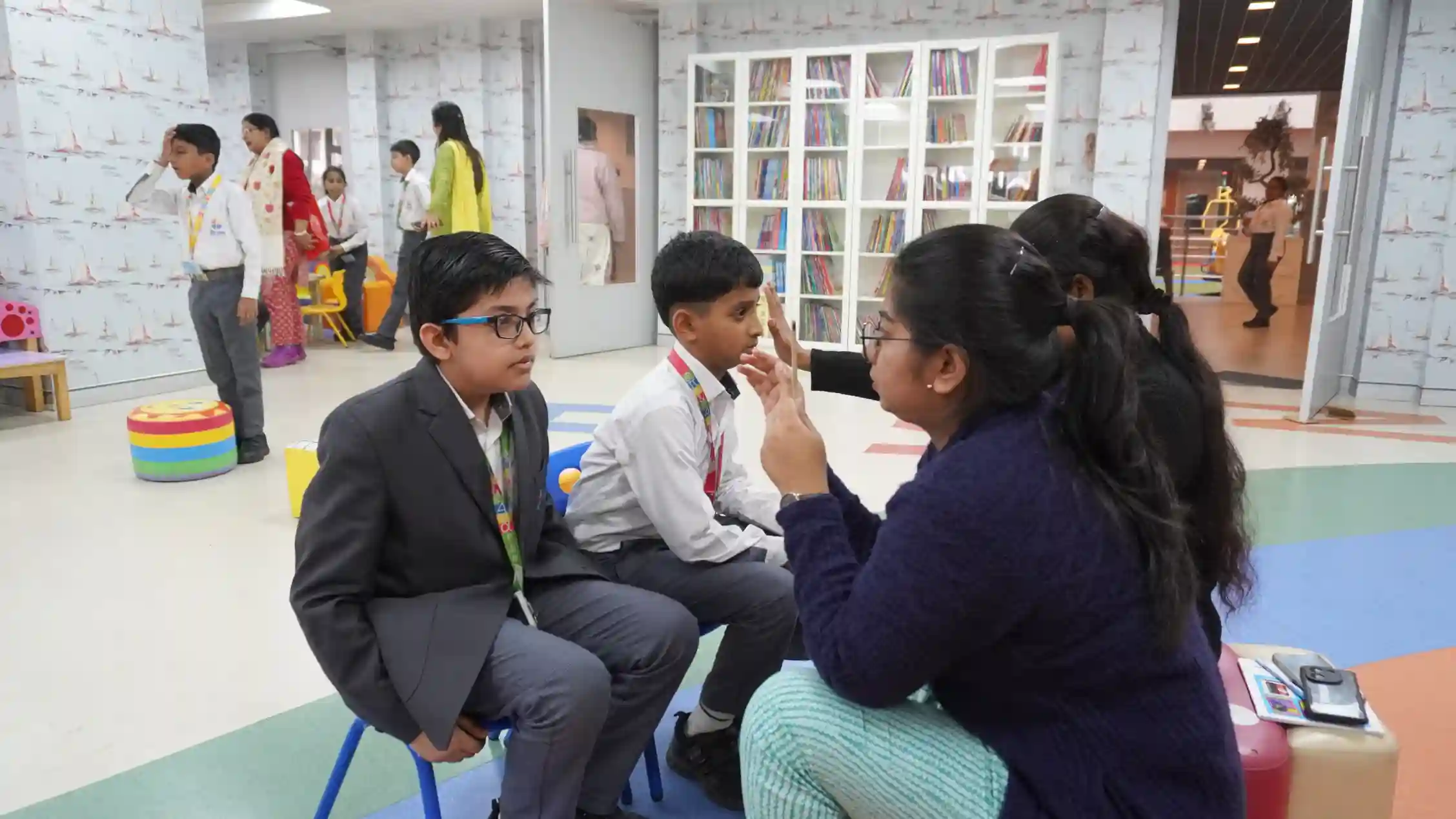 Eye Screening Camp in Collaboration with Sankara Nethralaya - The Newtown School Kolkata held a two-
